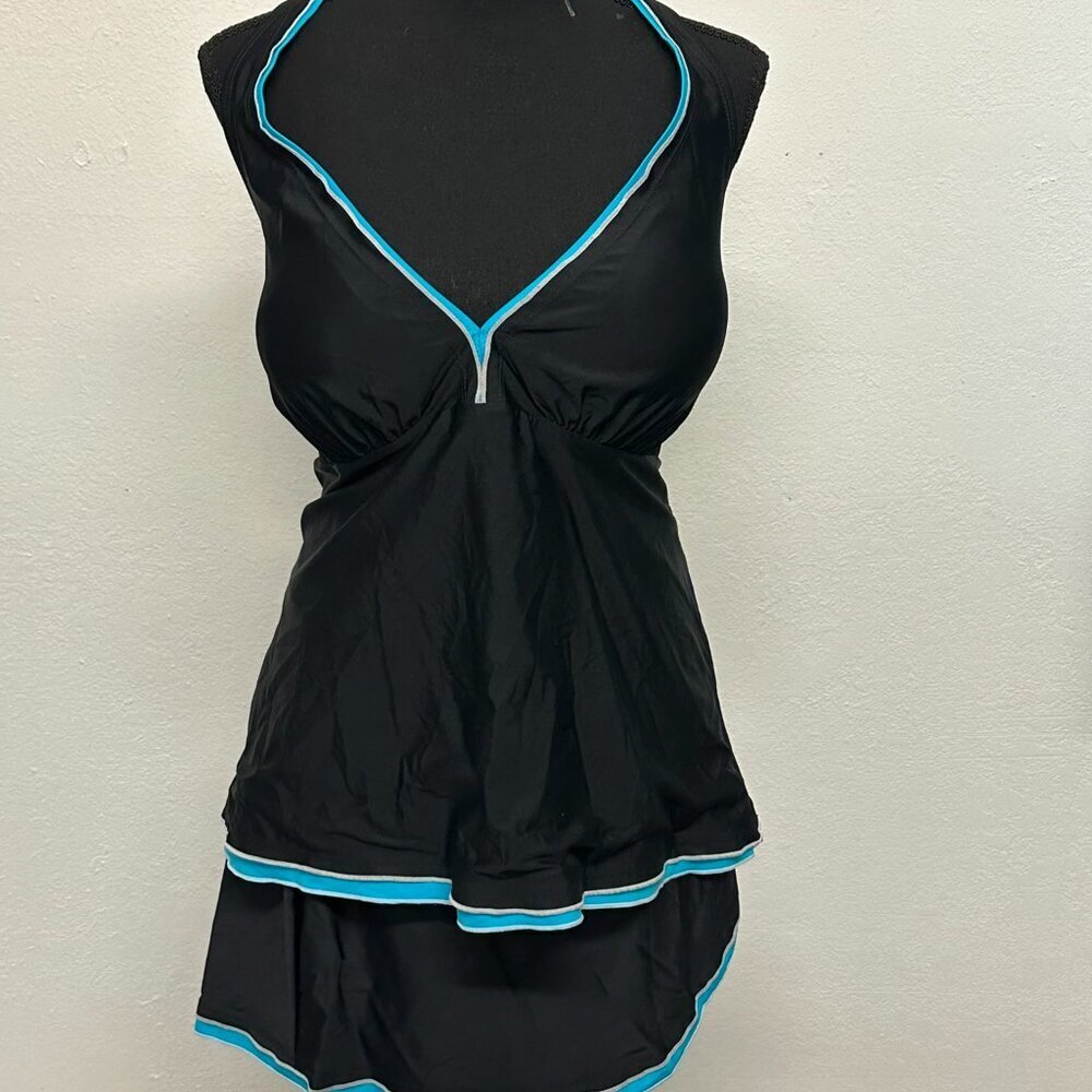 NWOT Black and Blue Tankini - Picture 2 of 11
